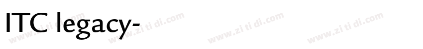 ITC legacy字体转换 ITC legacy字体转换